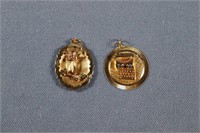 (2) 14 K Gold Charms