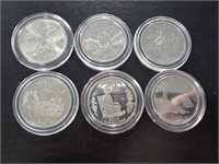 6 COUNT OF 2003 STATE QUARTERS