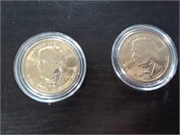 2 COUNT OF ANDREW JOHNSON GOLD PRESIDENT COINS