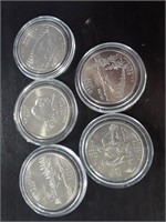 5 COUNT OF 2005 STATE QUARTERS