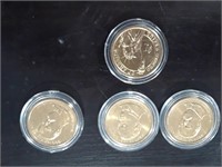 4 COUNT OF GROVER CLEVELAND GOLD PRESIDENT COINS