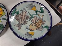 DECORATIVE 4PC HAND PAINTED PLATES