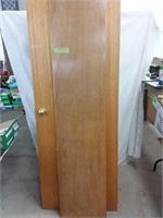 Wood closet door