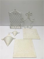 White Distressed Look Decor / Wall Art