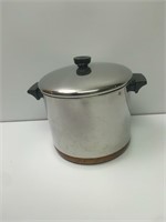 Vintage Copper Bottom Revere Ware 8 Qt Stock Pot