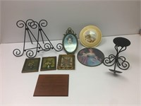 Lot of Wall Art, Pictures, Candle Holders & Misc