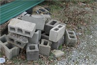 Large Lot of Assorted Concrete Blocks