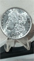 1886 P Morgan Silver $1 Dollar Coin