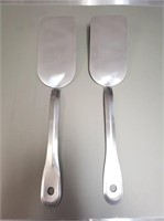 14'' Flexible Stainless Solid Spatula/ Turner x2