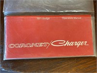 Operator's Manual 1971 Dodge Cornet/Charger