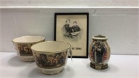 Lincoln Print &Rockwell Beer Stein & More K12D