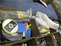2 BOXES DISC PADS, AIR WRENCH PARTS, MORE