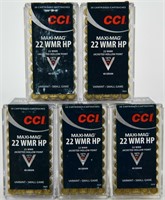 250 Rounds Of CCI Maxi-Mag .22 WMR Ammunition