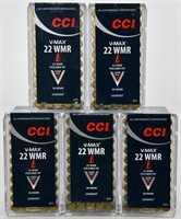 250 Rounds Of CCI Varmint .22 WMR Ammunition