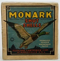 Collectors Box Of 25 Rds Monark 12 Ga Shotshells