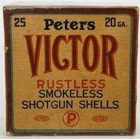 Collectors Box Of 25 Rds Peters Victor 20 Ga