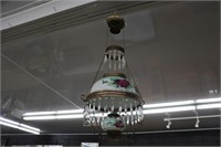 ANTIQUE HANGING OIL LAMP