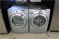 WHIRLPOOL FRONT LOAD WASHER AND ELECTRIC DRYER