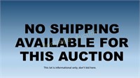 THERE IS NO SHIPPING AVAILABLE FOR THIS AUCTION.