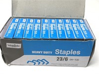 New 1,000 heavy duty staples 20 boxes