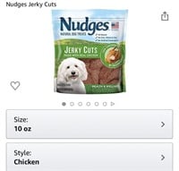Nudges Jerky Cuts Dog Treats Exp 08/2021