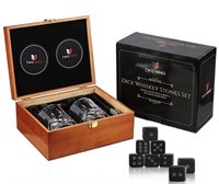 Whiskey Stones Gift Set-10oz Scotch Glasses