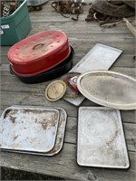 Roasting Pan, Porcelain Trays