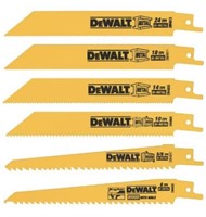 New Dewalt DW4856 6 Piece 6" Metal & Wood