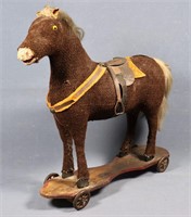 Early 20th C. Horse Pull Toy, All Original
