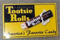 Tootsie Roll Metal Sign