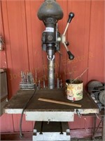 Buffalo Drill Press with Bits. Works