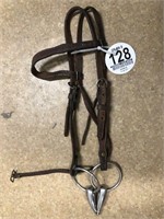 Tag #128 Tooled Bridle No Reins