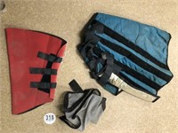 Tag #318 Tack Lot: Large Neck Sweat & Fly Mask