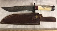 14” Louis Martin custom knife with sheath