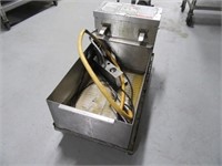 NSF Stainless Oil Changing Station on Dolly