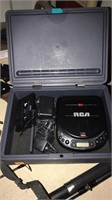 RCA portable CD player in case