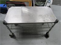 NSF Metro 36" Stainless Top 3tier Cart Table