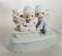 New 1983 Enesco "sharing Our..." Porcelain Figure