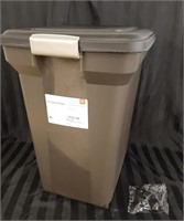 Pet Food Storage Bin with Lid & Wheels - New