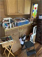 Entire Art Room - Paintings and Paint Supplies