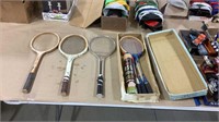 Complete set of badminton with additional rackets