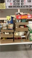 Lot of paint and painting supplies