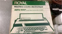 Royal alpha 600P typewriter