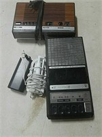 Cassette player, clock radio and book light