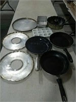 Lot of pans and skillets