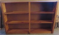 Bookcase-3 shelves-Pine- H 48" W 72" D 13"