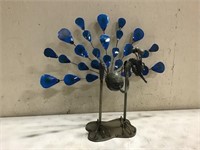 Small Metal Art Peacock