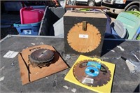Large lot of Circular Saw Blades & Carrying Case