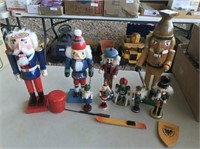 Group of Winter Nutcrackers & Decorations