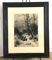 Large charcoal picture